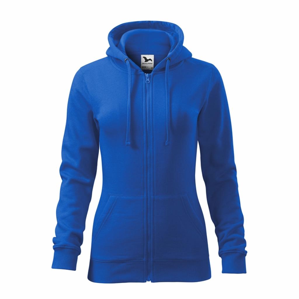 Продукт Malfini Дамски суитшърт Zipper 411, поларен, размер M, синна ниска цена с бърза доставка - BestPC.BG