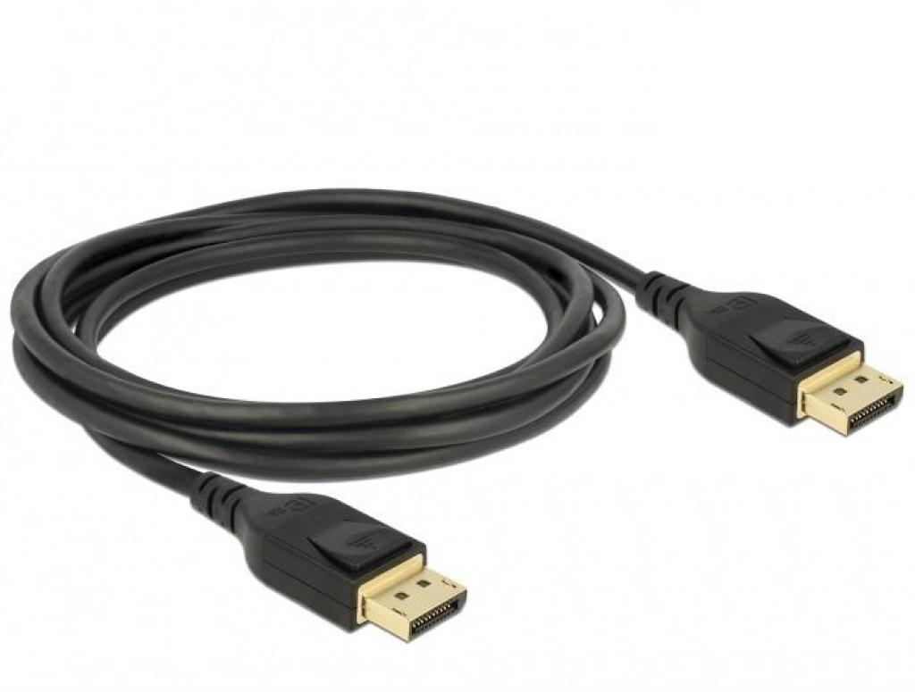 Кабел Delock 85660, DisplayPort мъжко - DisplayPort мъжко, 2.0м, 8Kна ниска цена с бърза доставка - BestPC.BG