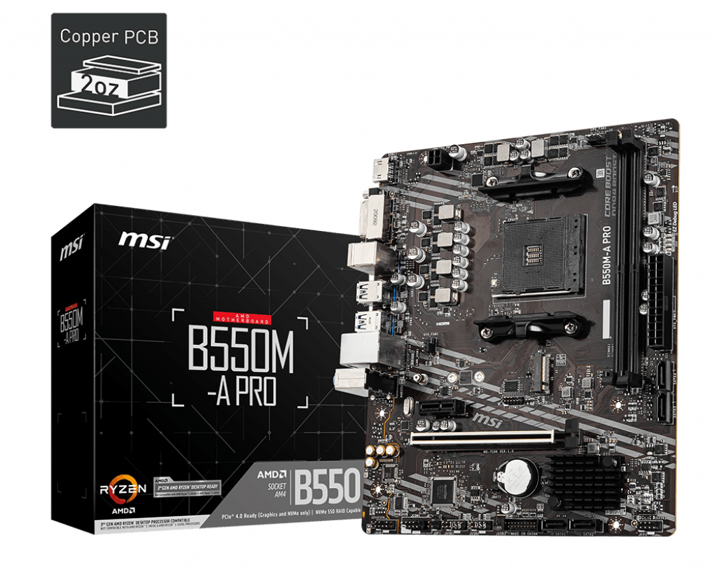 Дънна платка MSI B550M-A Pro / AM4на ниска цена с бърза доставка - BestPC.BG