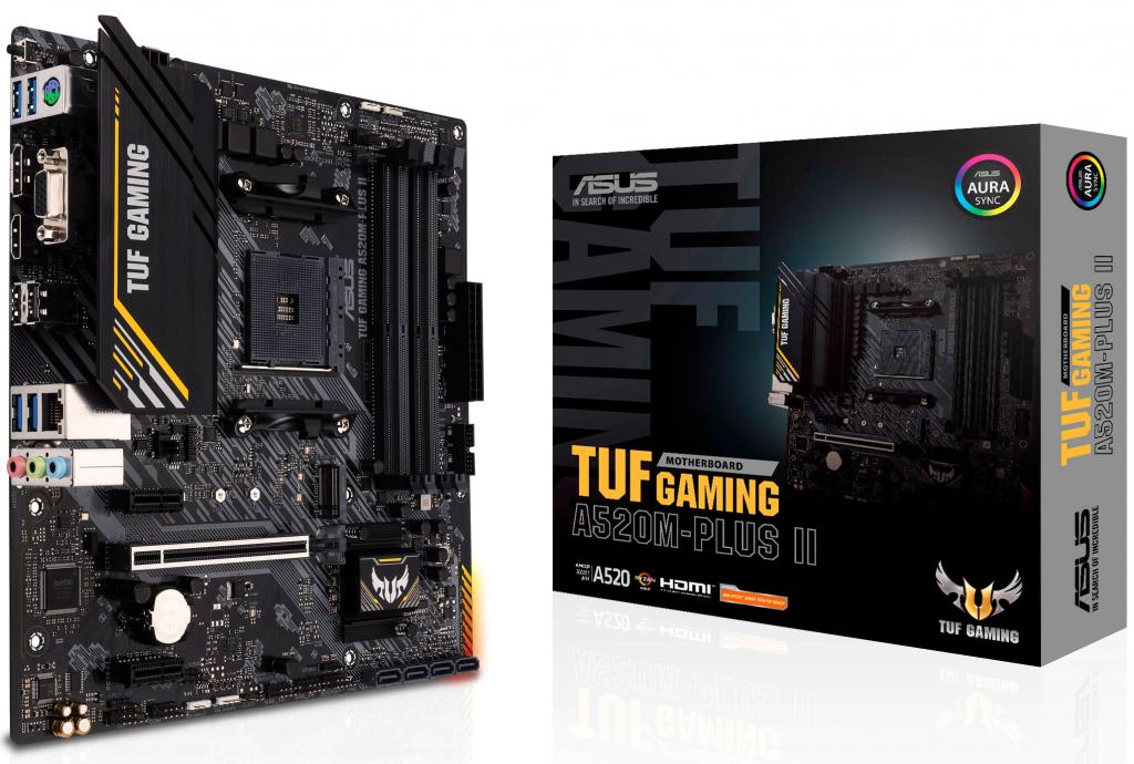 Дънна платка ASUS TUF GAMING A520M-PLUS IIна ниска цена с бърза доставка - BestPC.BG