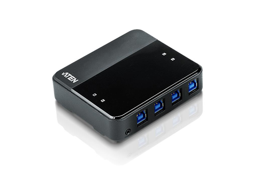 USB Хъб ATEN US434 :: Периферен превключвател, 4 x 4, USB 3.0 (4 PC поделят 4 USB у-ва)на ниска цена с бърза доставка - BestPC.BG