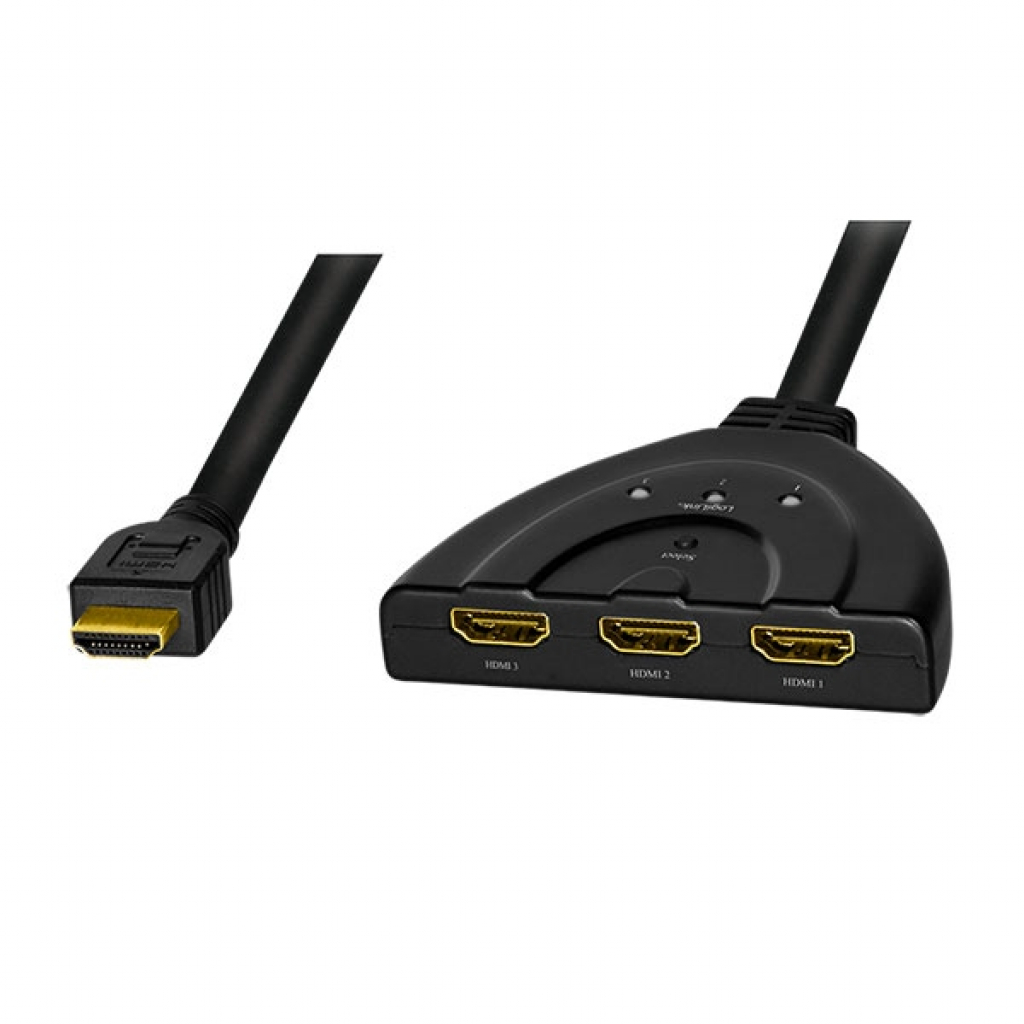 Кабел/адаптер Switch HDMI 3x-1x bidirect, 4K-30Hz, HD0040, LogiLinkна ниска цена с бърза доставка - BestPC.BG