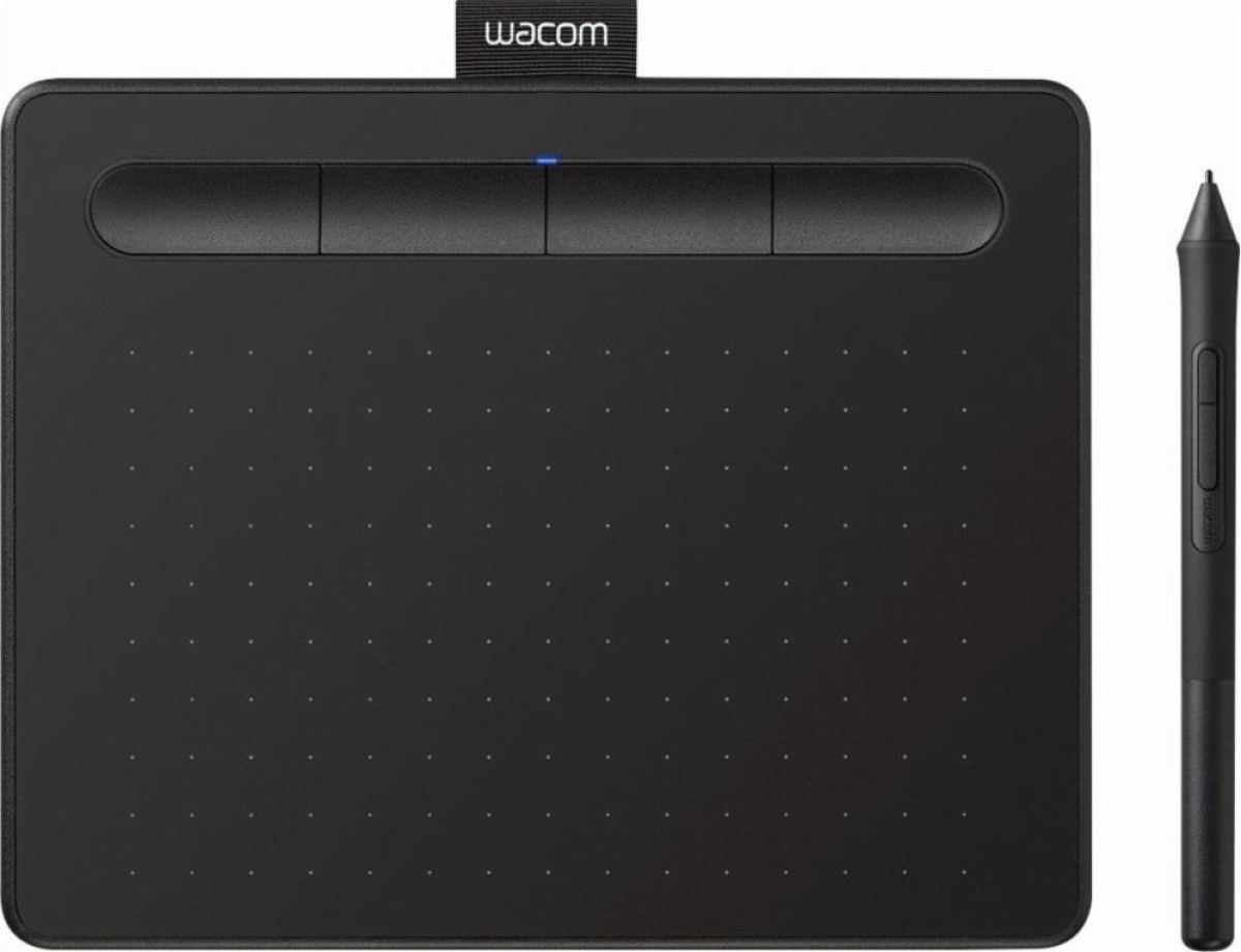 Графичен таблет Wacom Intuos M, 216 x 135 мм, 1х USB 3.0, Wacom Pen 4K, 4096 нива, 2540 lpi, Черенна ниска цена с бърза доставка - BestPC.BG