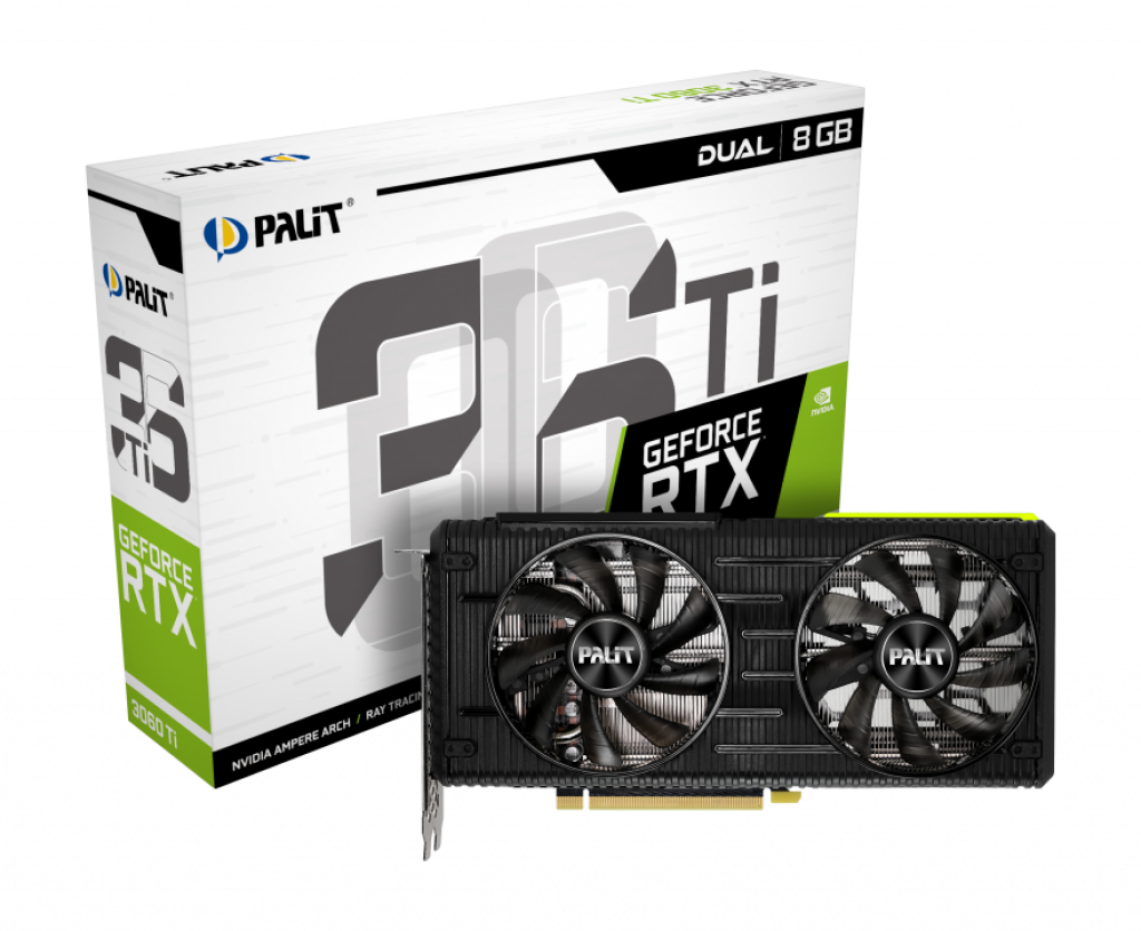 Видеокарта PALIT RTX 3060TI Dual 8GB DDR6 256bit на ниска цена с бърза доставка - BestPC.BG