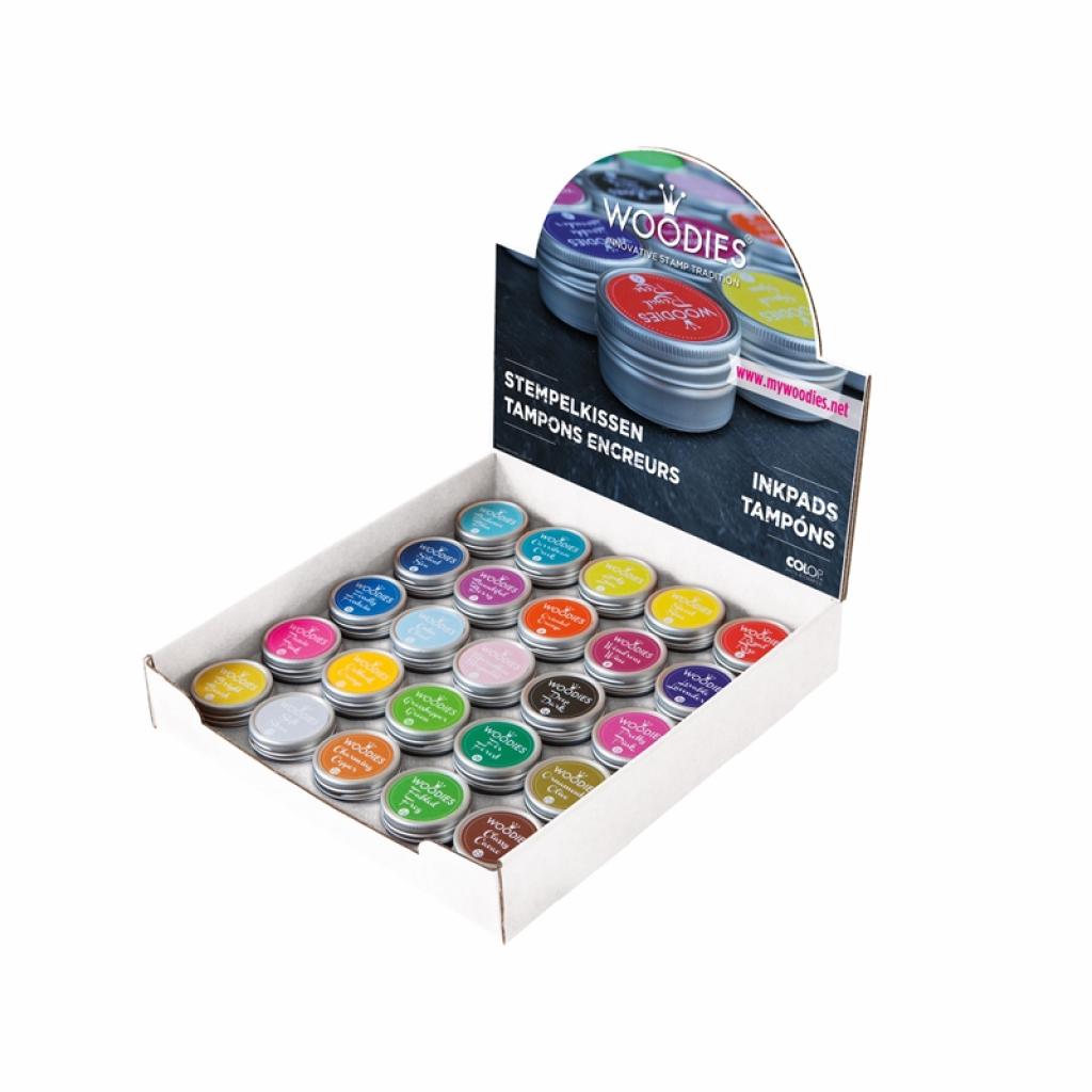 Colop Дисплей Woodies, с тампони за Коледа, 25 броя, асортина ниска цена с бърза доставка - BestPC.BG