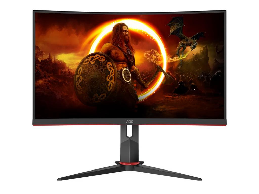 Монитор AOC CQ27G2U-BK 27 Curved 1500R VA, 16:9, WLED, 2560x1440 144Hz 250 cd/m2на ниска цена с бърза доставка - BestPC.BG