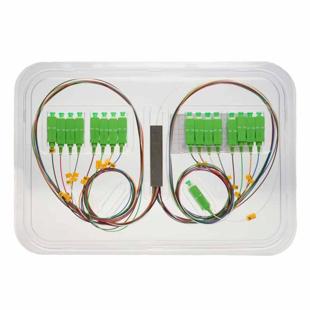 Оптичен PLC сплитер 1х16 с SC-APC конектори Blockless, 0.7 мна ниска цена с бърза доставка - BestPC.BG