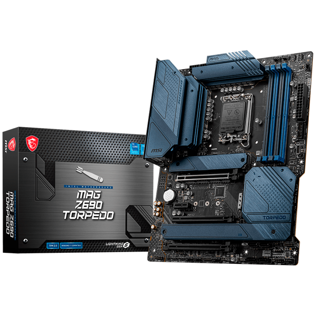 Дънна платка MSI MAG Z690 TORPEDO, ATX, Socket 1700, Dual Channel DDR5 6400(OC)MHzна ниска цена с бърза доставка - BestPC.BG