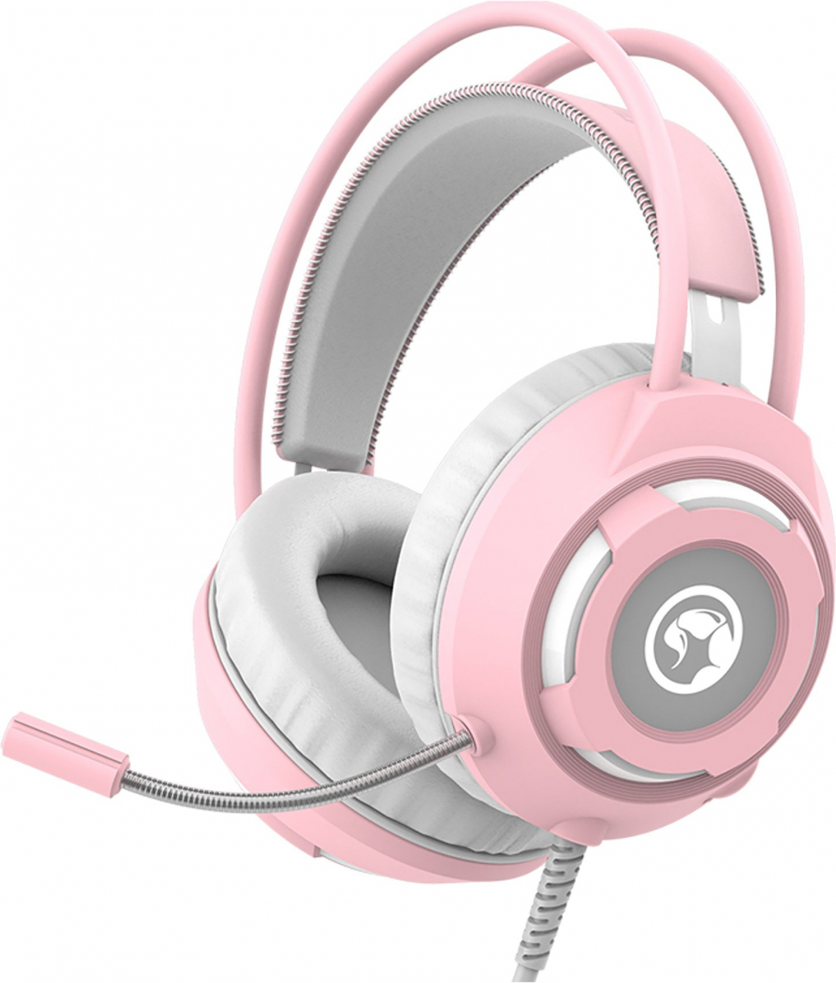 Marvo Геймърски слушалки Gaming Headphones HG8936 PINK - 50mm, USBна ниска цена с бърза доставка - BestPC.BG