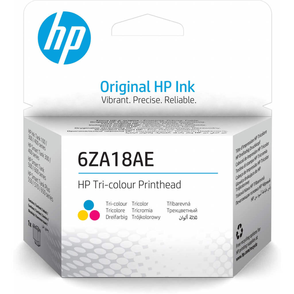 Касета с мастило HP Глава 6ZA18AE, Tri-color, Оригинален HP консумативна ниска цена с бърза доставка - BestPC.BG