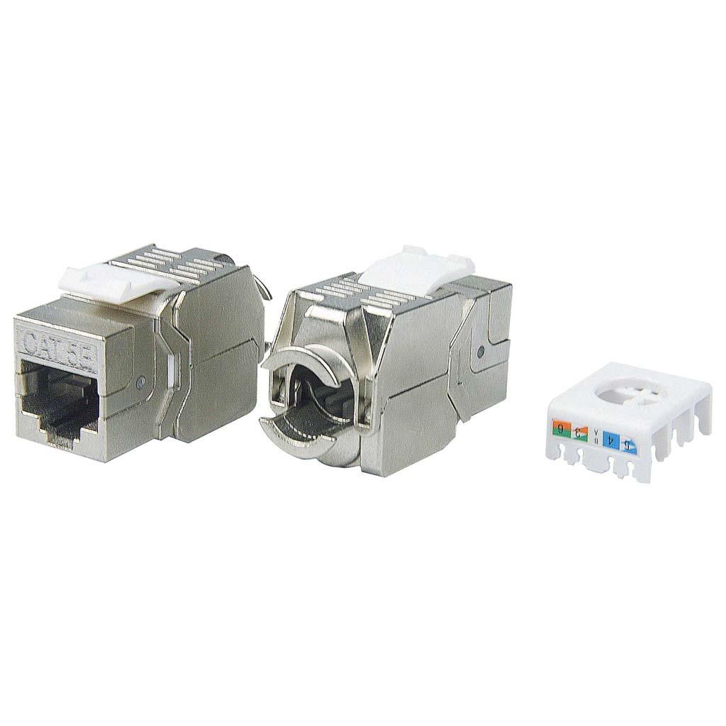 Конектор / букса Кийстон жак / инсерт категория 5е екраниран, Conneuна ниска цена с бърза доставка - BestPC.BG