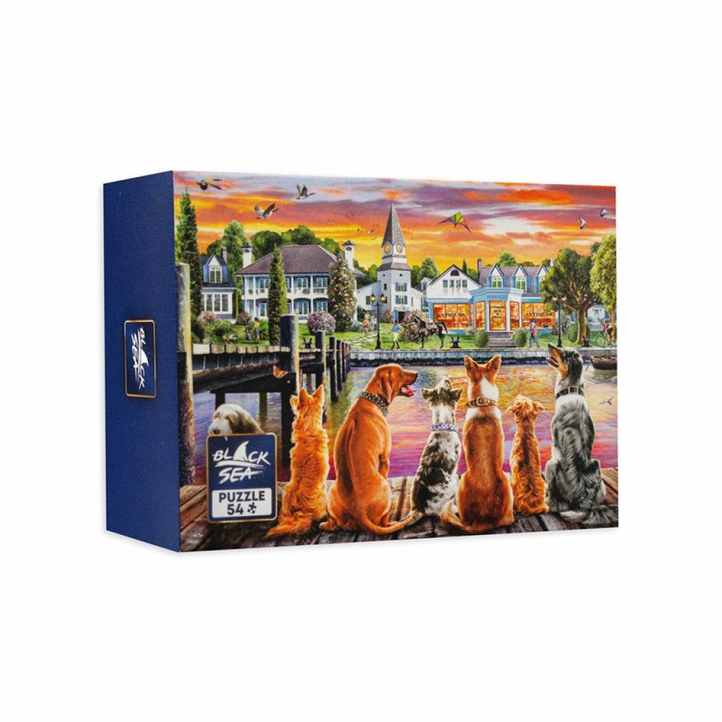 Мини пъзел Black Sea - Кучета на кея, 54 частина ниска цена с бърза доставка - BestPC.BG