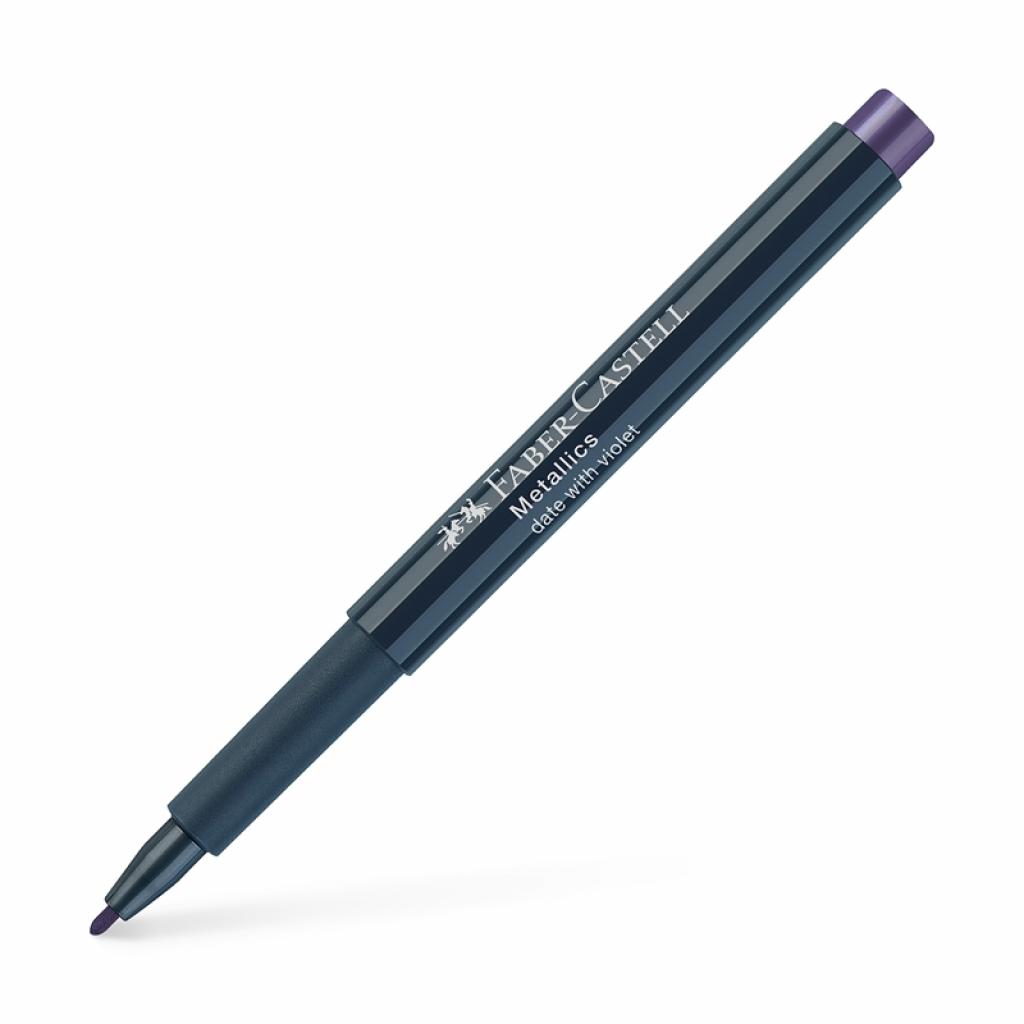 Faber-Castell Маркер, объл, 1.5 mm, металик, лилавна ниска цена с бърза доставка - BestPC.BG