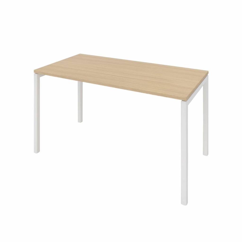 Бюро Работно Narbutas Бюро Nova U, 1400x700x740 mm, меламин избелен дъб, бял метална ниска цена с бърза доставка - BestPC.BG