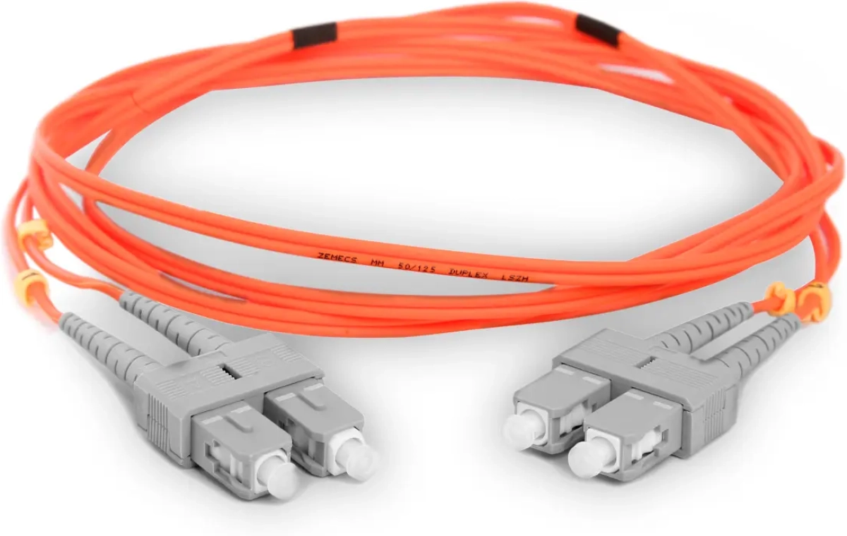 Оптична пач корда SC-SC Мулти мод 50/125 дуплекс, 3м.на ниска цена с бърза доставка - BestPC.BG