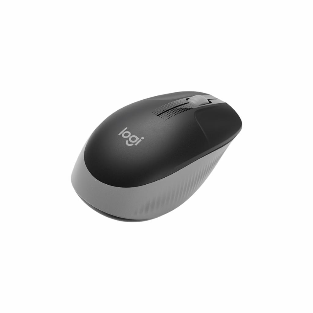 Мишка Logitech M190, безжична, 1000 dpi, 3 бутона, USB, черно-сивана ниска цена с бърза доставка - BestPC.BG