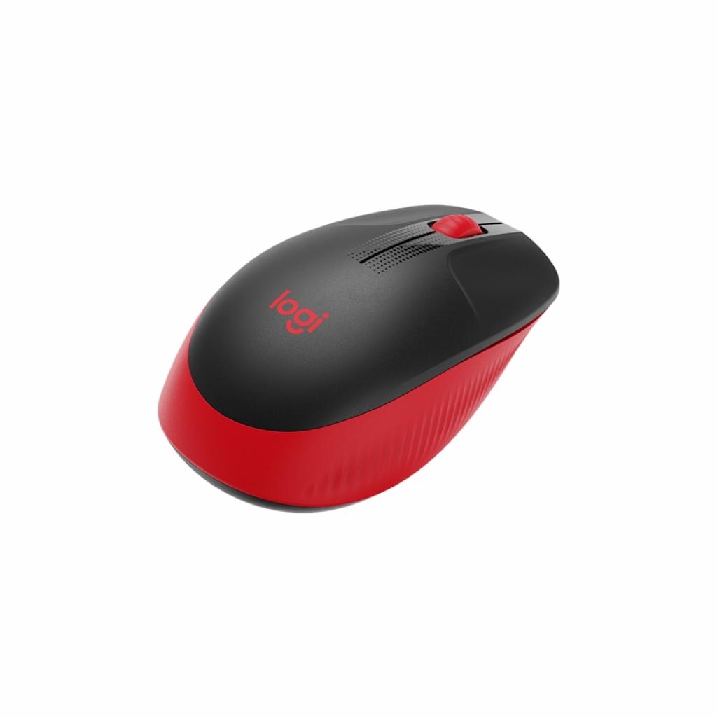 Мишка Logitech M190, безжична, USB, 3 бутона, червенана ниска цена с бърза доставка - BestPC.BG