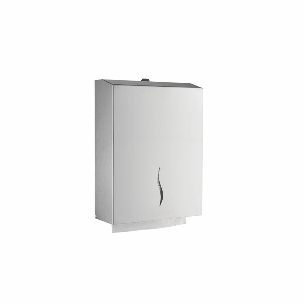 Dayco Диспенсър за кърпи за ръце с V-сгъвка, 27 х 12 х 21 cm, иноксна ниска цена с бърза доставка - BestPC.BG