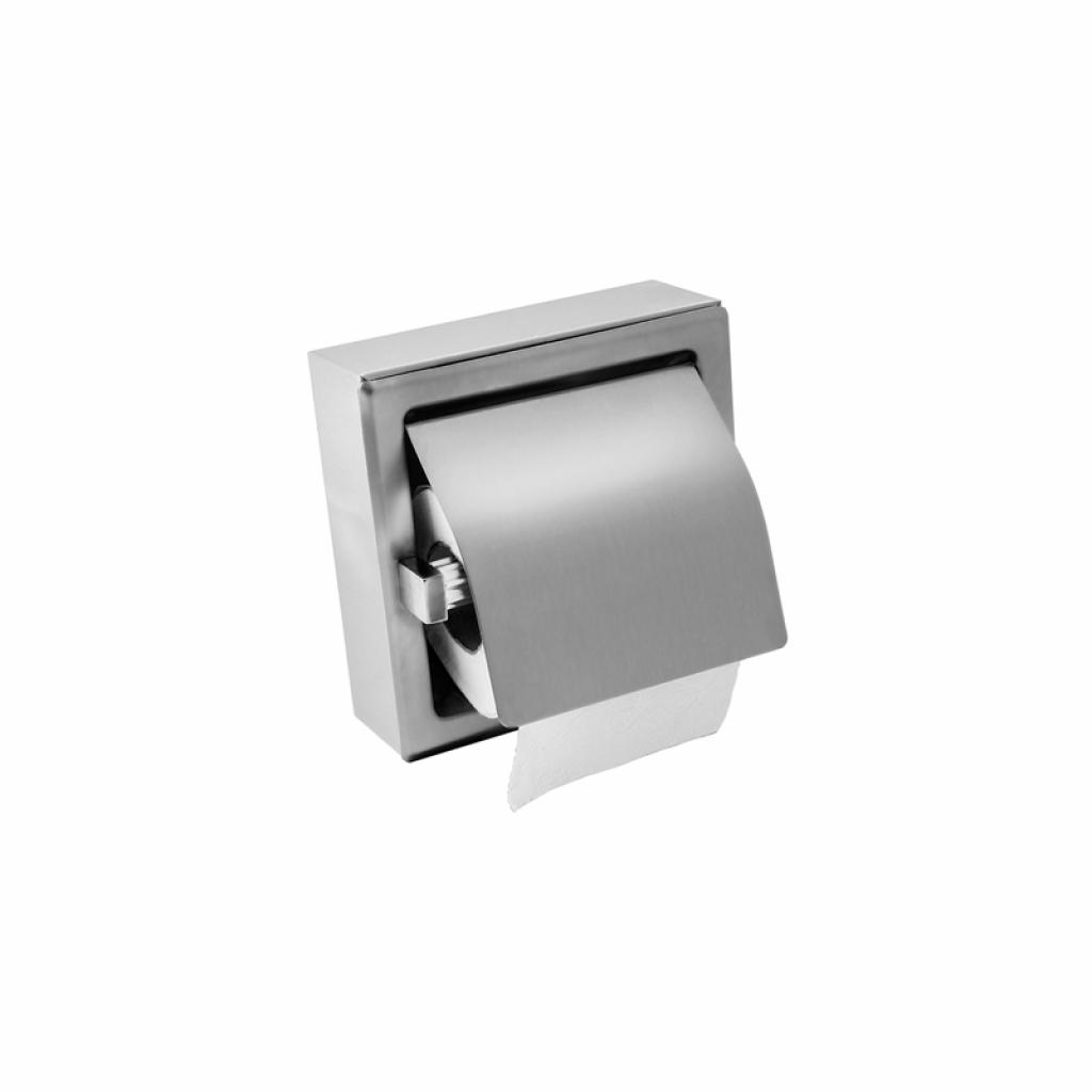 Dayco Диспенсър за тоалетна хартия, стенен, 16 х 6 х 16 cm, иноксна ниска цена с бърза доставка - BestPC.BG