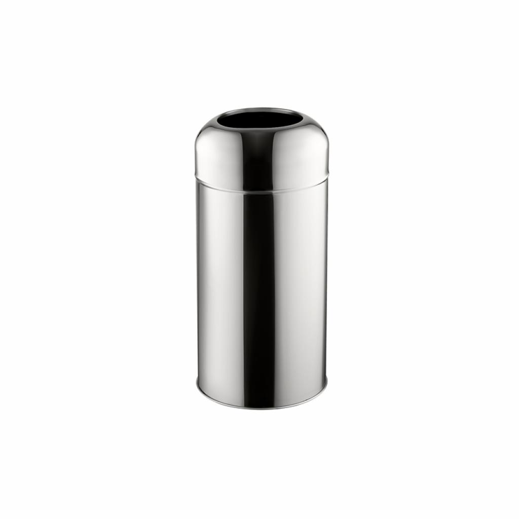 Dayco Кош за отпадъци, отворен, кръгъл, ø28 х 67 cm, 40 L, иноксна ниска цена с бърза доставка - BestPC.BG