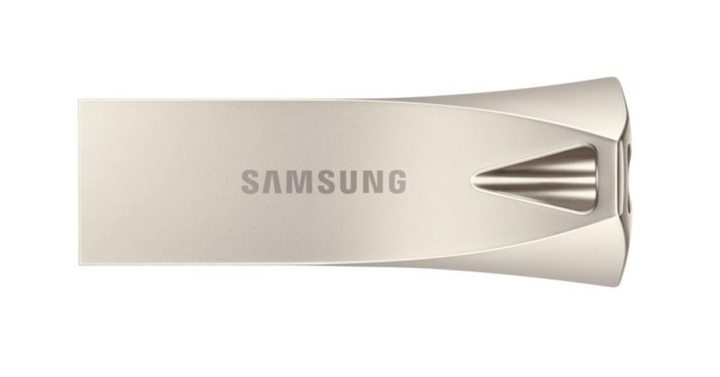 SAMSUNG BAR Plus USB Type-A 128GB 400 MB-s read 110 MB-s write resistant USB 3.1 Champagne Silver with key ringна ниска цена с бърза доставка - BestPC.BG