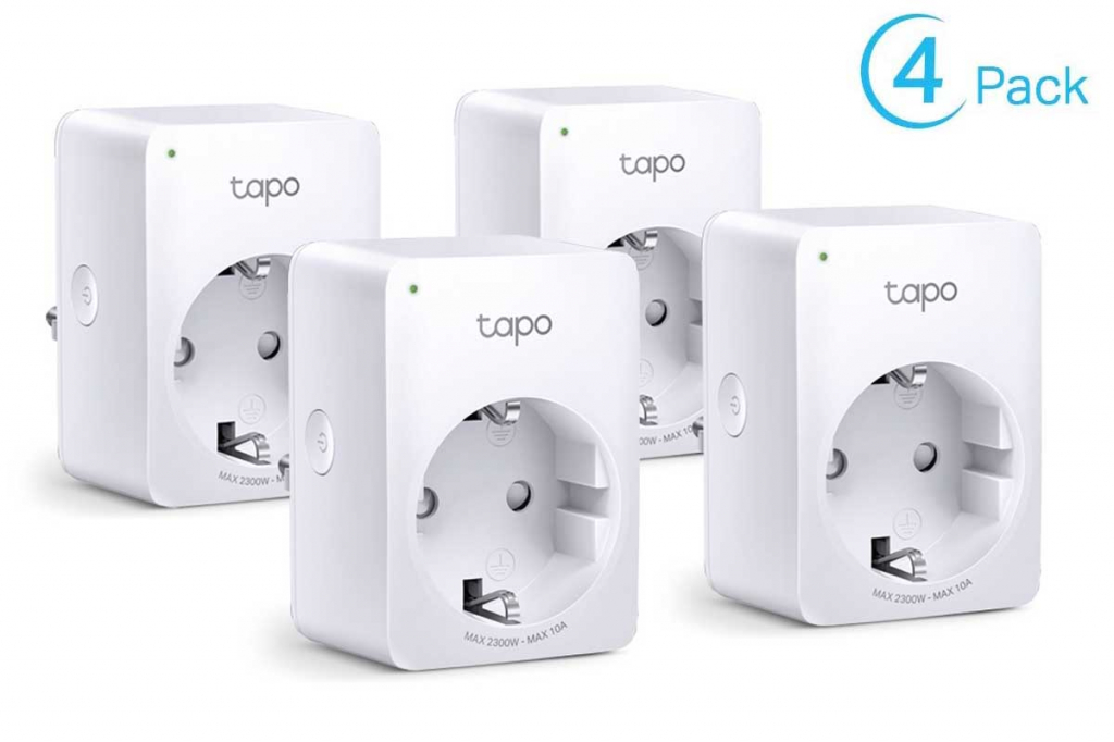 Контакт Wi-Fi Smart мини контакт TP-Link Tapo P100 (4-pack)на ниска цена с бърза доставка - BestPC.BG