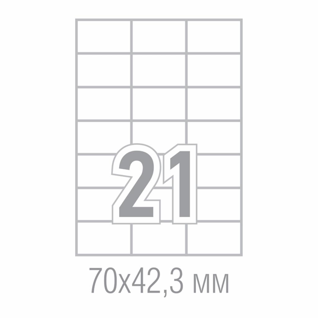 Самозалепващи етикети, A4, 70 x 42.43 mm, прави ъгли, 100 листана ниска цена с бърза доставка - BestPC.BG