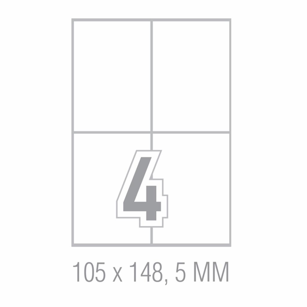 Самозалепващи етикети, A4, 105 x 148.5 mm, прави ъгли, 100 листана ниска цена с бърза доставка - BestPC.BG