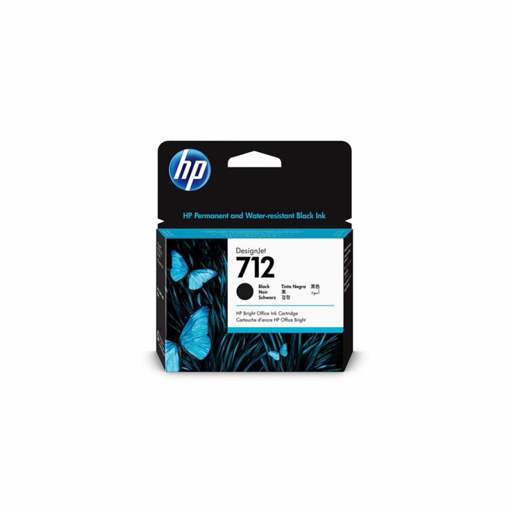HP Мастило No712, 3ED71A, 80 ml, Blackна ниска цена с бърза доставка - BestPC.BG