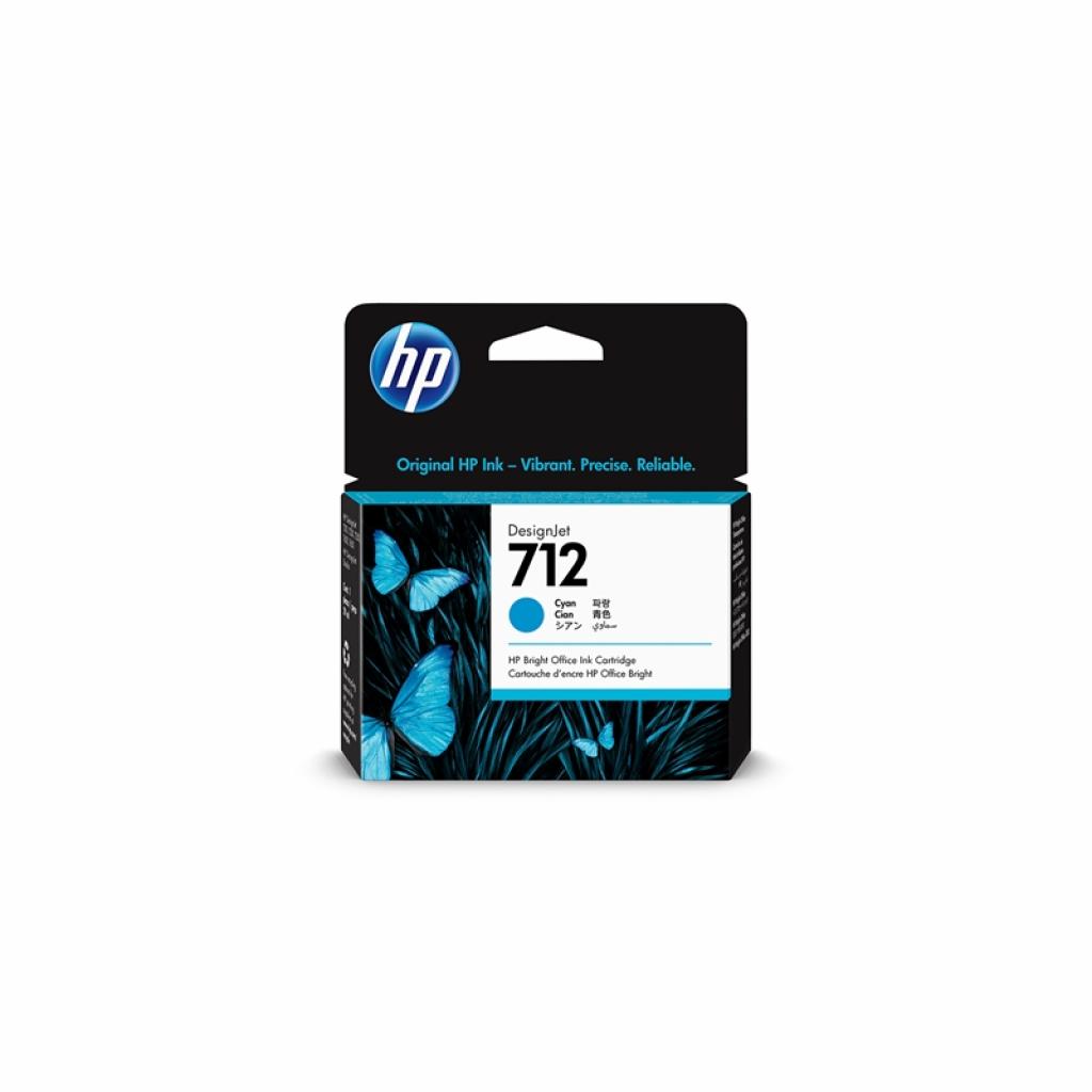 HP Мастило No712, 3ED67A, 29 ml, Cyanна ниска цена с бърза доставка - BestPC.BG