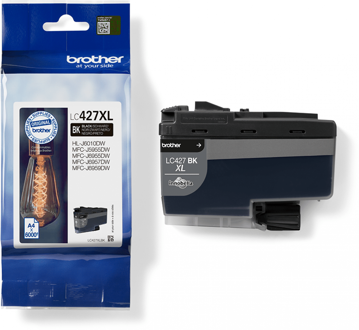 Касета с мастило Brother LC427XLBK Black Ink Cartridge - 6000 Pagesна ниска цена с бърза доставка - BestPC.BG