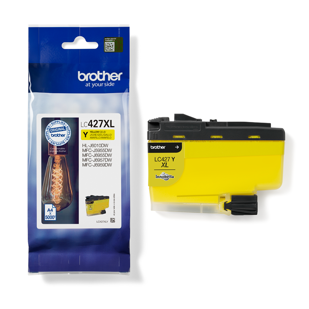 Касета с мастило BROTHER Yellow Ink Cartridge - 5000 Pagesна ниска цена с бърза доставка - BestPC.BG