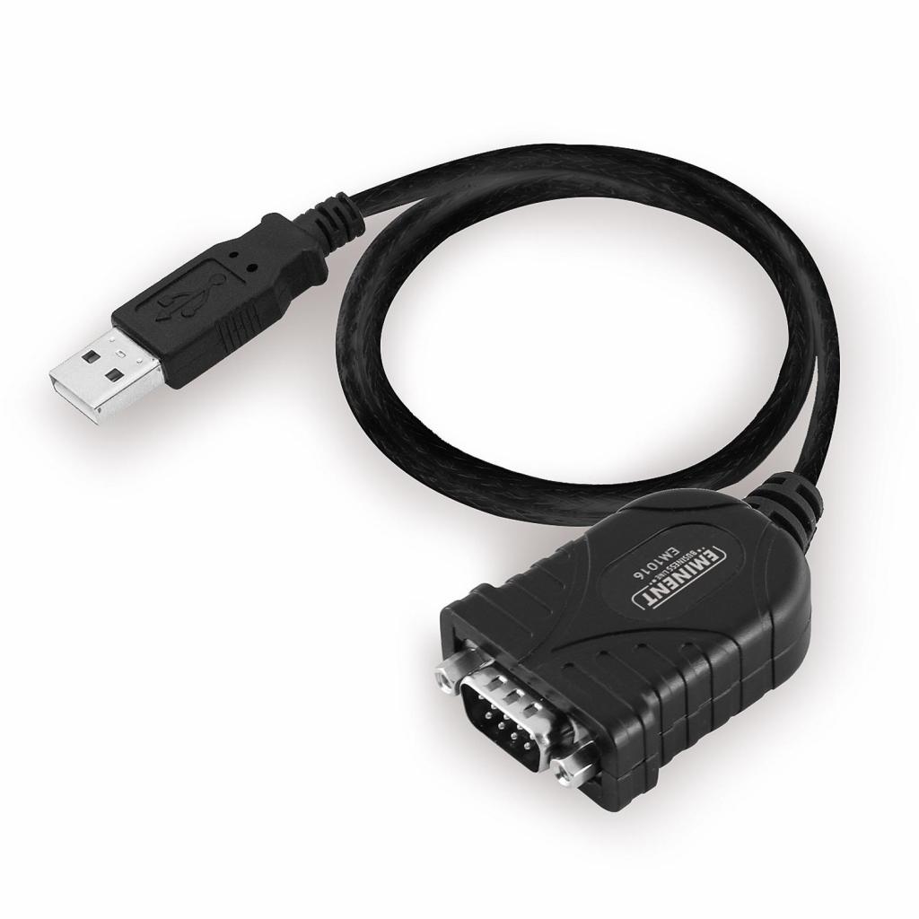 Кабел/адаптер Конвертор Ewent USB -  RS232 9 пин мъжко, Черенна ниска цена с бърза доставка - BestPC.BG