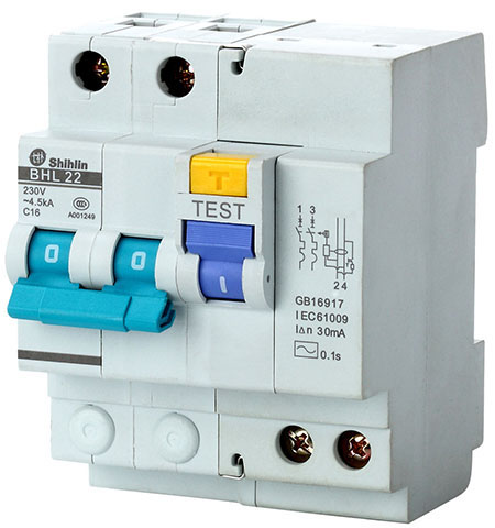 Продукт  ДТЗ с прекъсвач -  30mA 2p 63A AC type Shihlinна ниска цена с бърза доставка - BestPC.BG