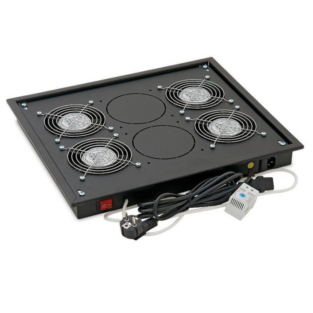 Аксесоар за шкаф Вентилаторен блок Triton, 4 вентилатора 220V-60W, термостатна ниска цена с бърза доставка - BestPC.BG