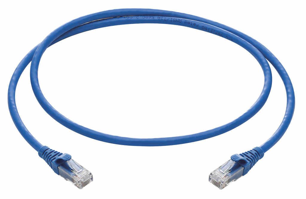 Кабел 1m BrandRex Smartpatch CAT6 24 AWG STP Patch Cord Blue PVCна ниска цена с бърза доставка - BestPC.BG