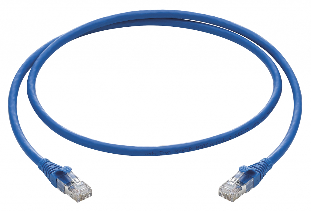 Кабел 2m BrandRex Smartpatch CAT6 24 AWG STP Patch Cord Blue PVCна ниска цена с бърза доставка - BestPC.BG