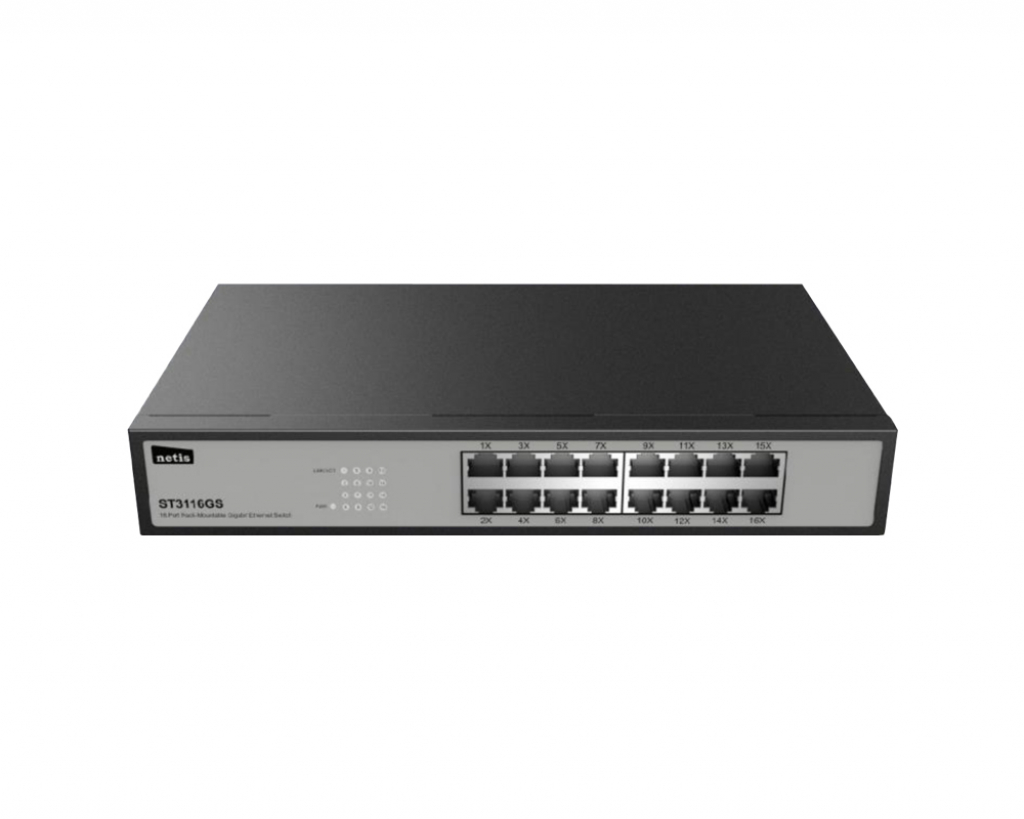 Комутатор/Суич Switch Stonet ST3116GS, 16x 10-100-1000M, rackmount, steel caseна ниска цена с бърза доставка - BestPC.BG
