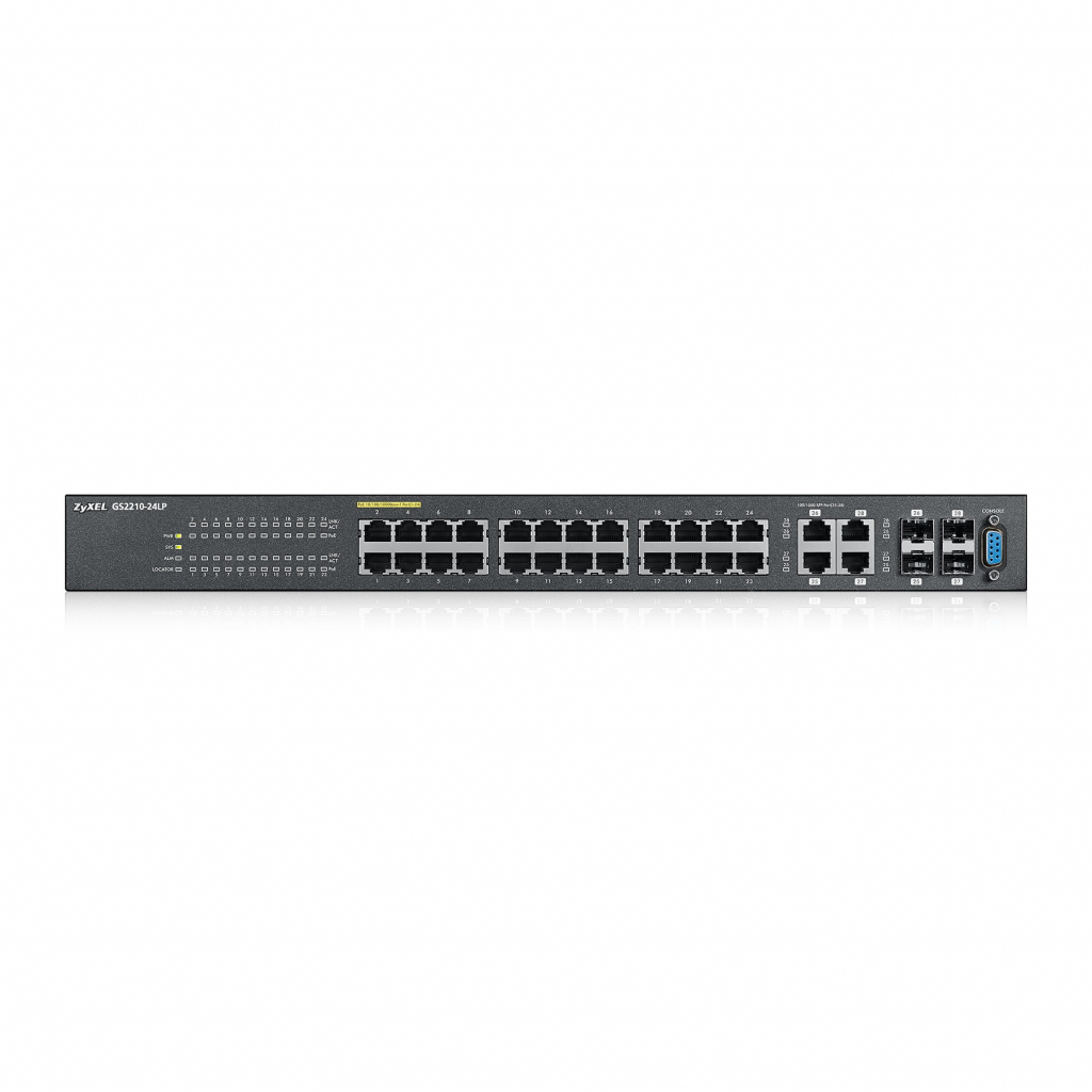Комутатор/Суич ZyXEL GS2210-24LP, 24x GbE PoE+ порта, 4x SFP/RJ45, L2+, IGMP, MVRна ниска цена с бърза доставка - BestPC.BG