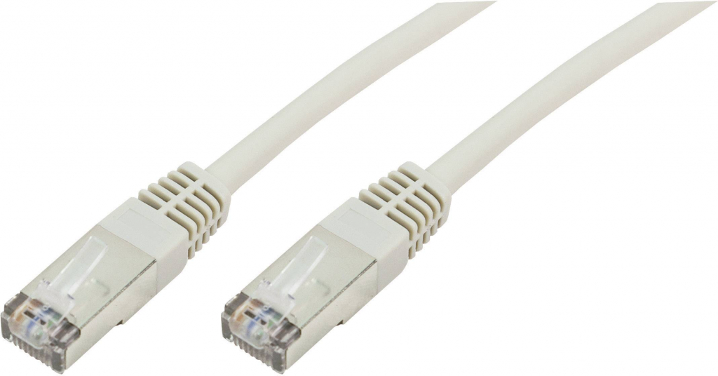 Пач кабел 1m Brand-Rex, F-UTP, Cat.5e, RJ45 - RJ45, сивна ниска цена с бърза доставка - BestPC.BG