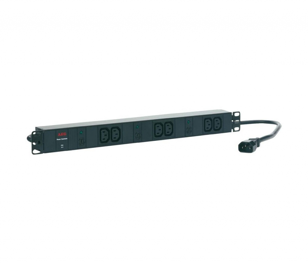 Контакт за шкаф Разклонител AEG PDU 6000, 19" рак гнезда, алуминиев корпус, 4 x C13 - 10 A статуна ниска цена с бърза доставка - BestPC.BG