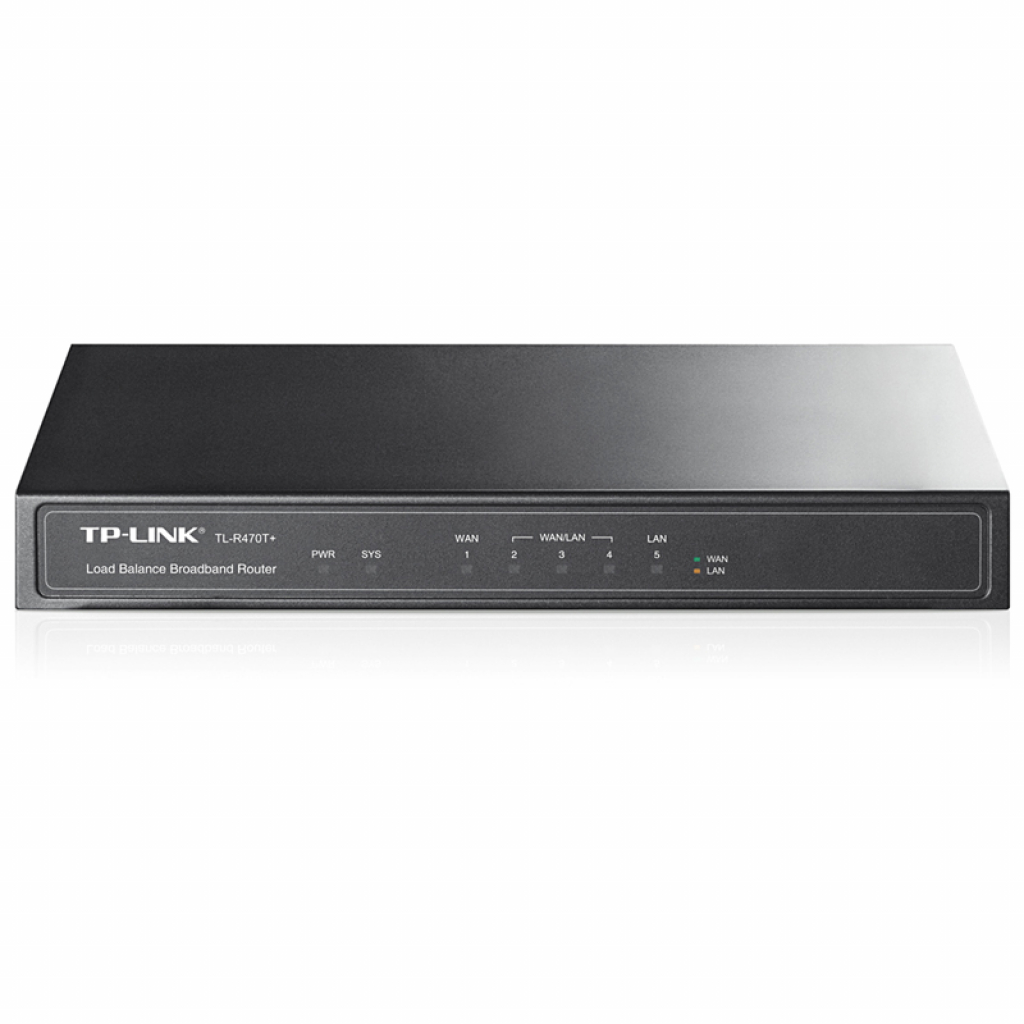 Рутер TP-LINK TL-R470T+, 5-port 10-100Mbps, Multi-Wan, Load Balance, Advanced fiна ниска цена с бърза доставка - BestPC.BG