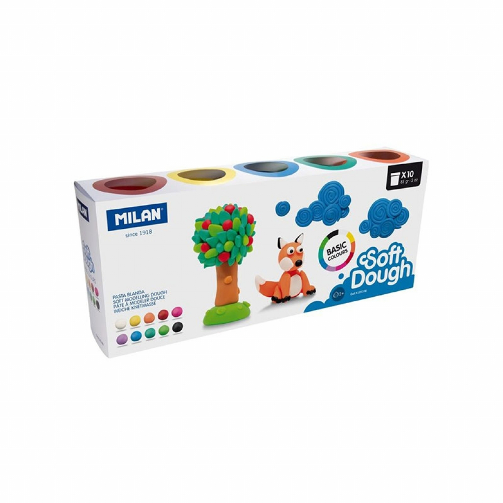 Milan Комплект тесто за моделиране Soft Dough Funny Facesна ниска цена с бърза доставка - BestPC.BG