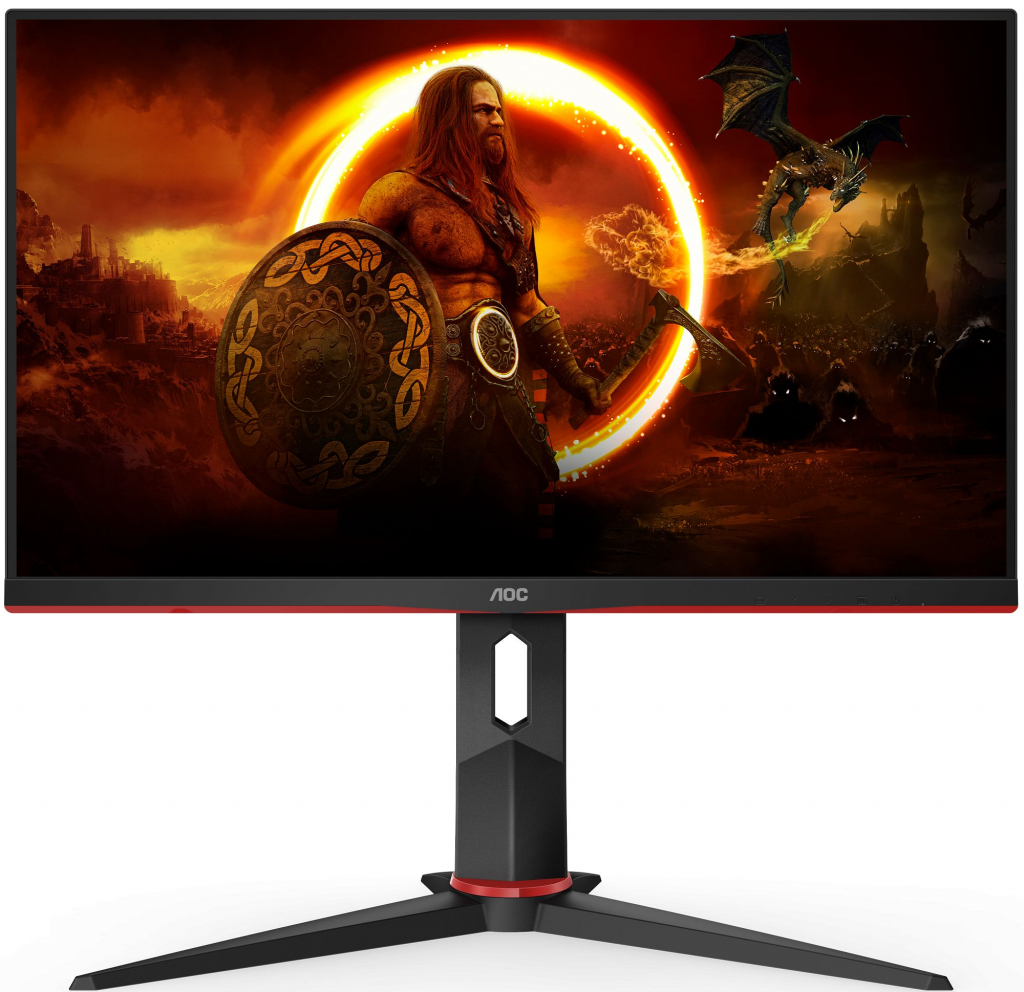 Монитор AOC 24G2ZU-BK 23.8inch TN Flat FHD 1920x1080 240Hz 1ms GtG FreeSync Premiumна ниска цена с бърза доставка - BestPC.BG