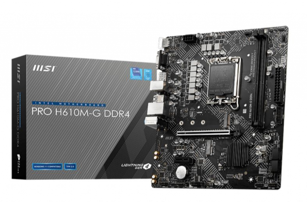 Дънна платка MSI PRO H610M-G DDR4на ниска цена с бърза доставка - BestPC.BG