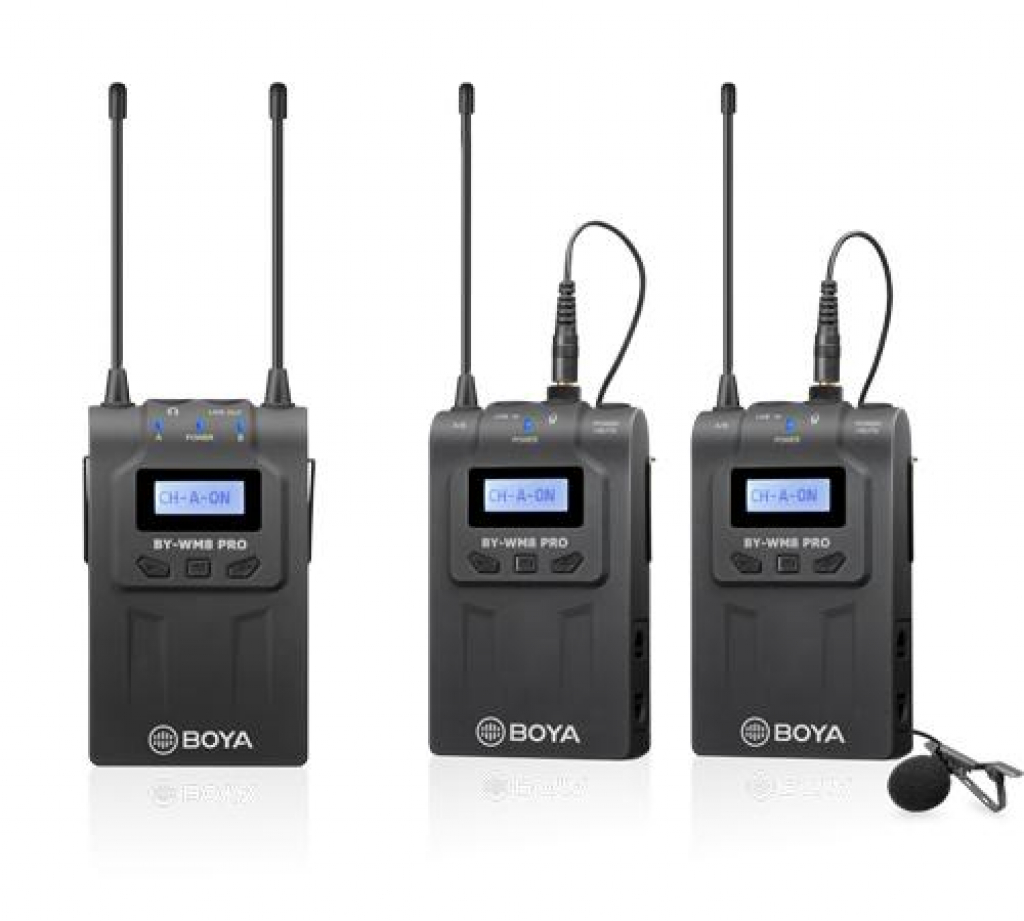 Микрофон Безжична система микрофони с предавател BOYA BY-WM8 Pro-K2на ниска цена с бърза доставка