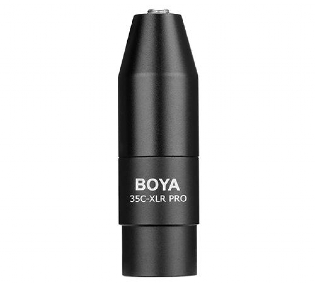 Продукт Конвертор BOYA 3.5mm TRS към XLR, 12-48V Phantom Power 35C-XLR Proна ниска цена с бърза доставка