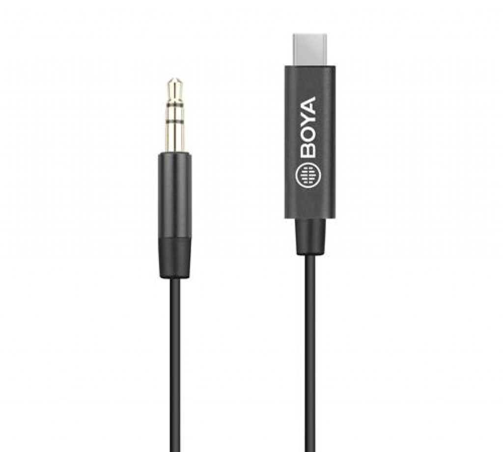 Адаптер BOYA 3.5mm TRS мъжки към USB-C мъжки, 20cmна ниска цена с бърза доставка - BestPC.BG