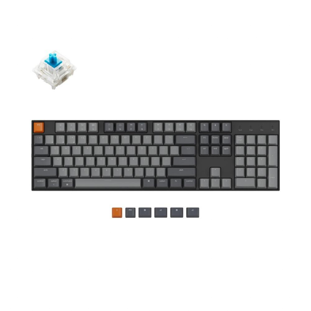 Клавиатура Геймърска механична клавиатура Keychron K10 Hot-Swappable Full-Size Gateronна ниска цена с бърза доставка