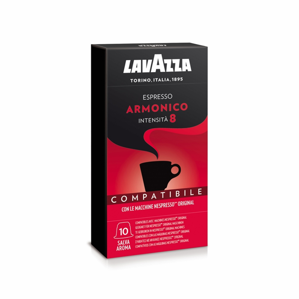 Продукт Lavazza Кафе капсула Nespresso standard, Espresso Armonico, 10 брояна ниска цена с бърза доставка - BestPC.BG